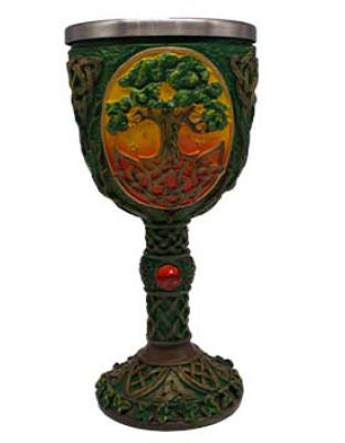 Tree of Life chalice 7 1/4"