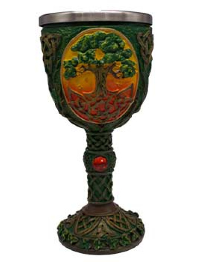 Tree of Life chalice 7 1/4"