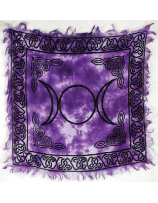 Triple Moon altar cloth 18" x 18"