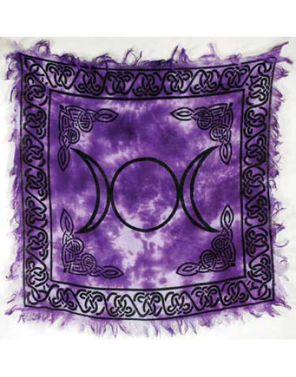 Triple Moon altar cloth 18" x 18"