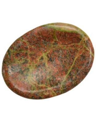 Unakite worry stone
