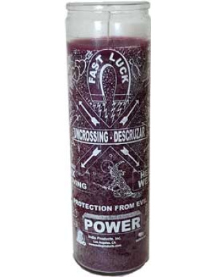 Uncrossing 7-day jar candle purple