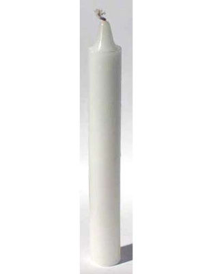 White 6" household Candle