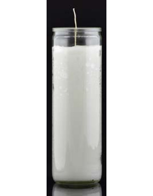 White 7-day jar candle