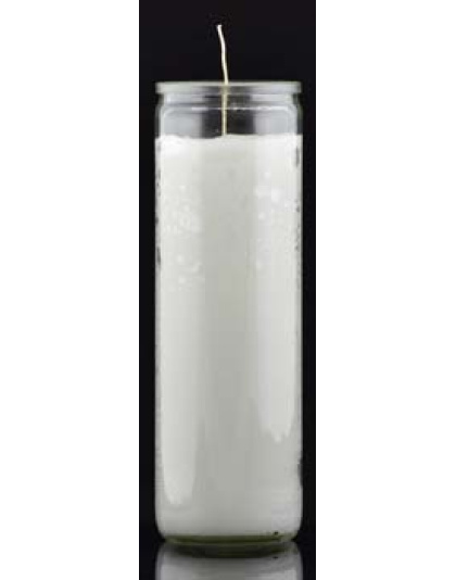 White 7-day jar candle