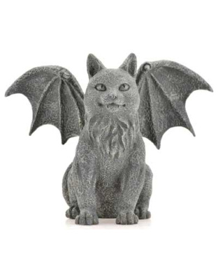 Winged Cat Gargoyle 6 1/2"