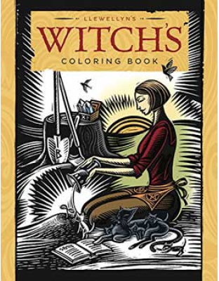 Witch's coloring book by Llewellyn