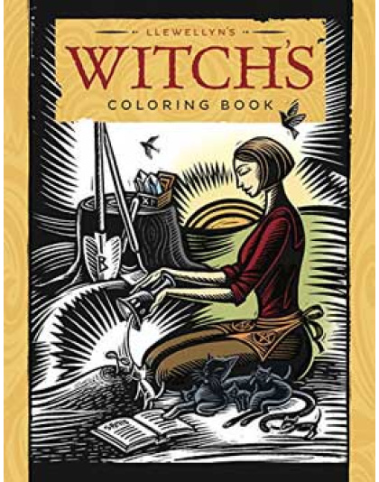 Witch's coloring book by Llewellyn