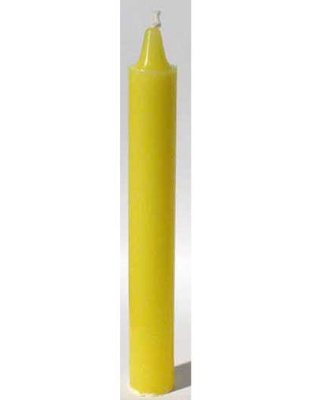 Yellow 6" household candle