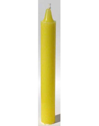 Yellow 6" household candle