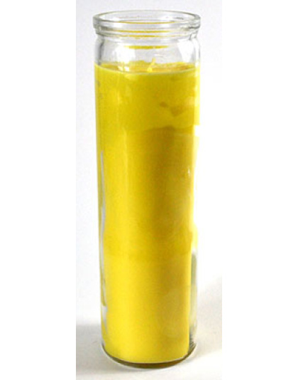 Yellow 7-day jar candle