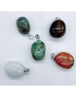 ~3/4" Stone various pendant