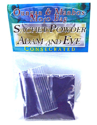 .5oz Adam & Eve sachet powder consecrated