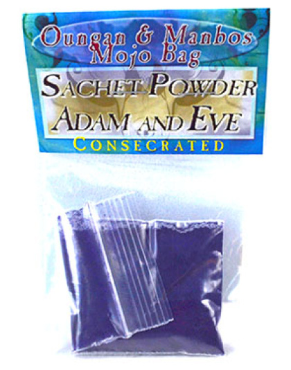 .5oz Adam & Eve sachet powder consecrated