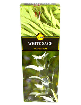 (box of 6) White Sage sree vani stick