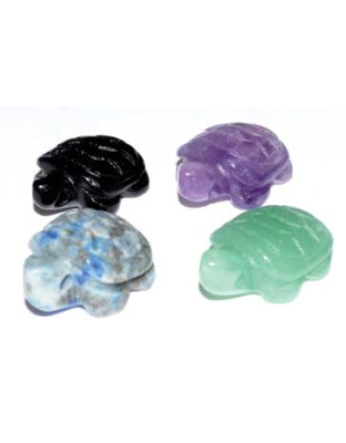(set of 12) 15mm Turtle various stones