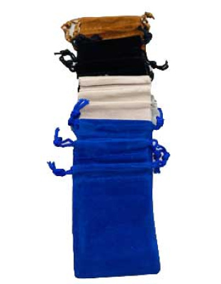 (set of 12) 3" x 4" Mixed velvet pouch
