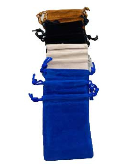 (set of 12) 3" x 4" Mixed velvet pouch