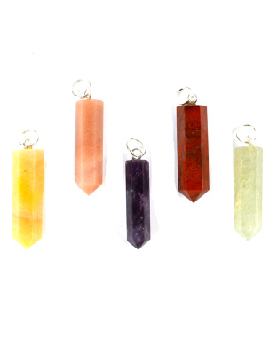 (set of 12) Mixed Pencil point pendants