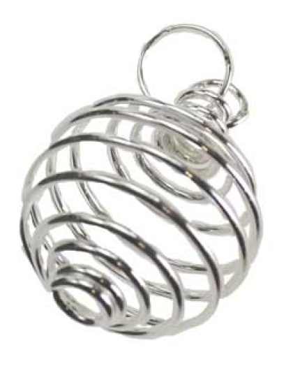 (set of 24) 3/4" Silver Plated coil