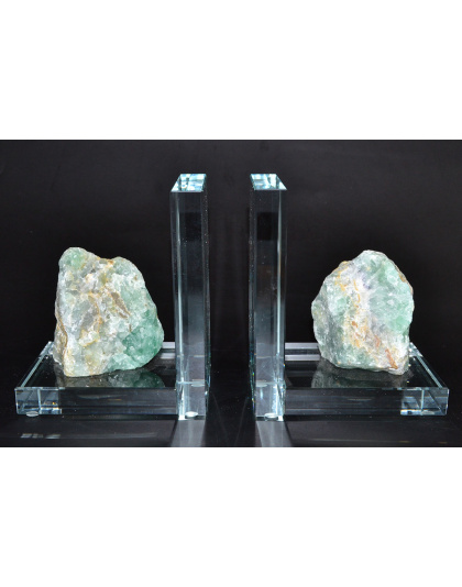 (set of 2) Fluorite book ends