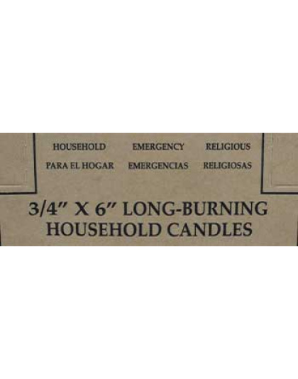 (set of 36) Purple 6" household candle