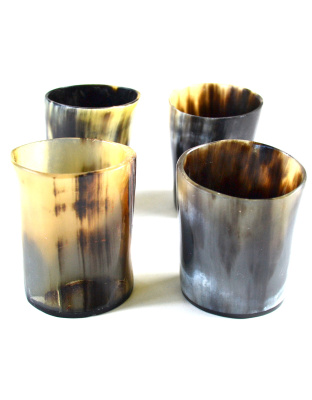 (set of 4) Bone shot glass