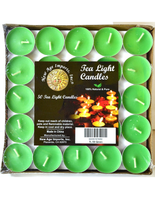(set of 50) 2 hour Green Tea Light