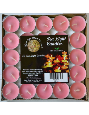 (set of 50) 2 hour Pink Tea Light