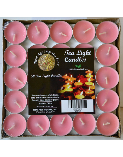 (set of 50) 2 hour Pink Tea Light