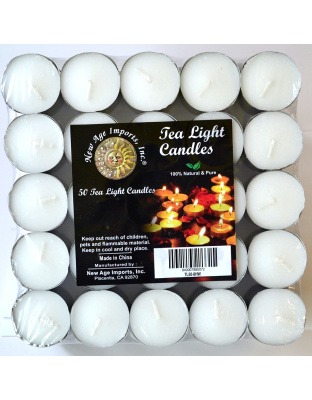 (set of 50) 8 hour White votive