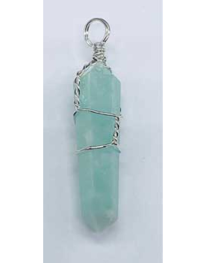 (set of 5) Amazonite wire wrapped point