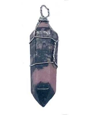 (set of 5) Rhodonite wire wrapped point