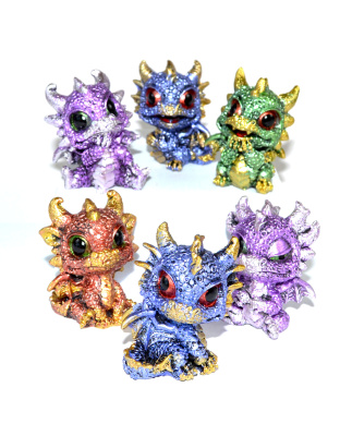 (set of 6) 1 3/4" Baby Dragons