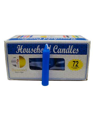 (set of 72) Blue 4" household candles