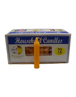 (set of 72) Orange 4" household candles