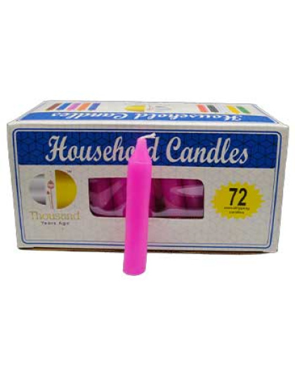 (set of 72) Pink 4" household candles