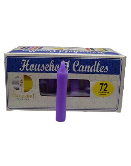(set of 72) Purple 4" household candles