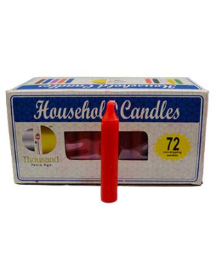 (set of 72) Red 4" household candles