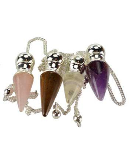 various stones Chambered pendulum